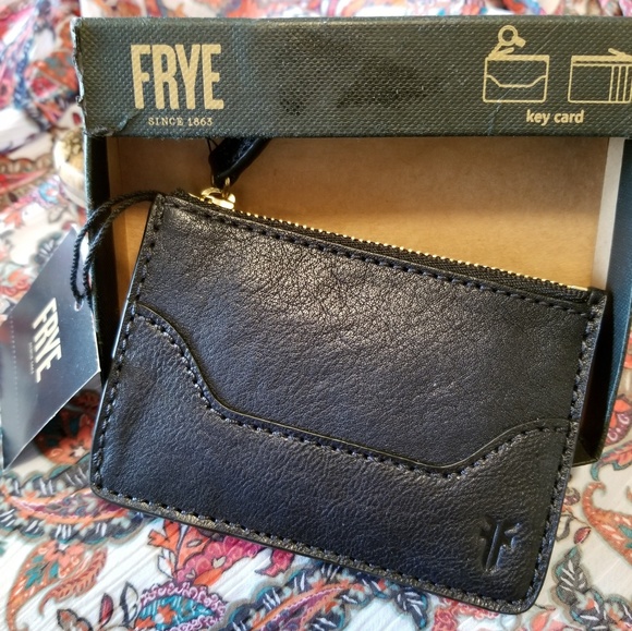 Frye Handbags - Frye leather key card navy blue wallet